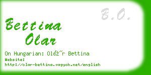 bettina olar business card